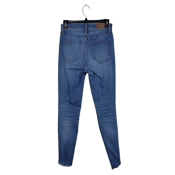 Madewell 10" High-Rise Skinny Jeans Tulip-Hem Edition Stretch 5-Pocket Size 26 - Picture 3 of 11